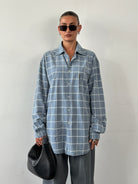 Armani Jeans Check Flannel Pure Cotton Logo Shirt - XXL - SYLK