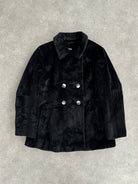 Sportmax Faux Fur Double Breasted Coat - M/L - SYLK