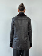 Kenneth Cole 90s Reversible Leather & Velvet Jacket - M - SYLK