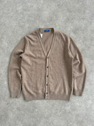 Italian Vintage Virgin Wool Knitted Cardigan - L - SYLK