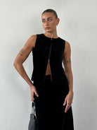 Giorgio Armani 80s Velvet Two Piece Skirt Set - S/W24 - SYLK