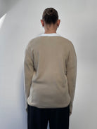 Armani Jeans Pure Cotton V Neck Jumper - L - SYLK