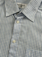 Yves Saint Laurent 00s Check Logo Cotton Shirt - M/L - SYLK