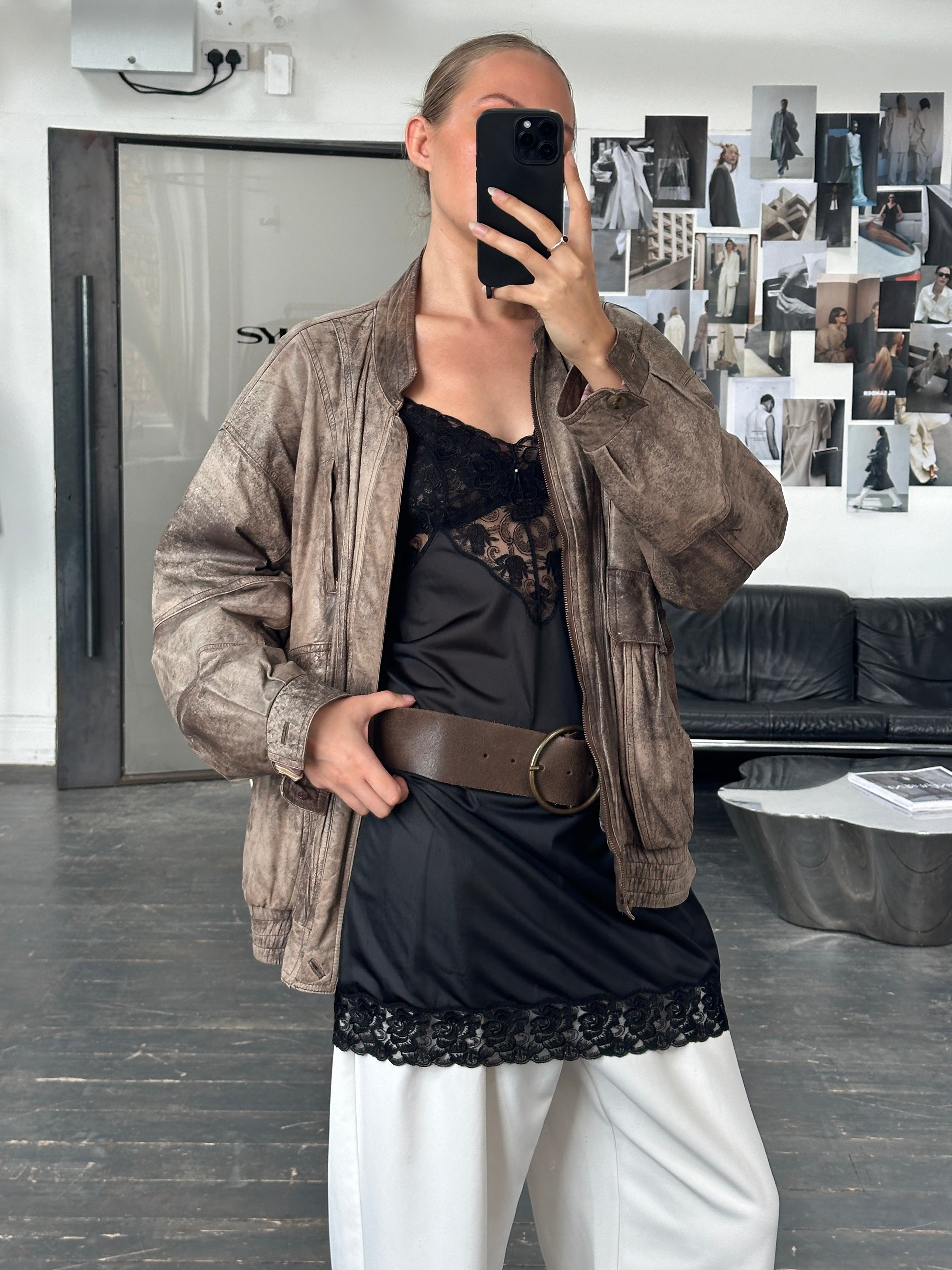 Vintage 1990s Lace Mini Slip Dress - S/M - SYLK