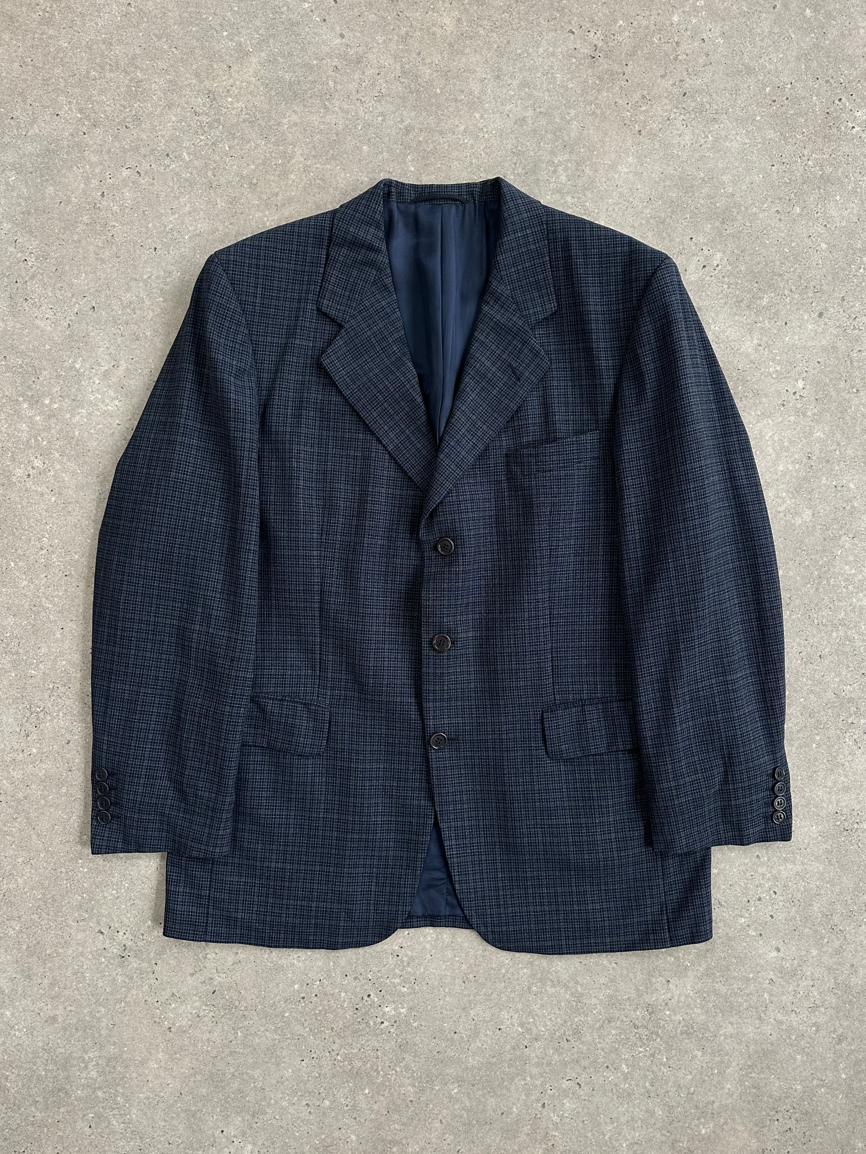 Roy Robson x Loro Piana 2000s “Twister” Super 110’s Wool Single Breasted Blazer - 42/L - SYLK