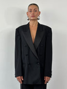 Pierre Cardin Pure Wool Tuxedo Double Breasted Suit - 42R/W32 - SYLK