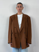 Eduard Dressler Pure Cashmere Double Breasted Blazer - XXL - SYLK