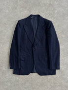 Italian Vintage Pure Brushed Wool Large Lapel Blazer - 40S/M - SYLK