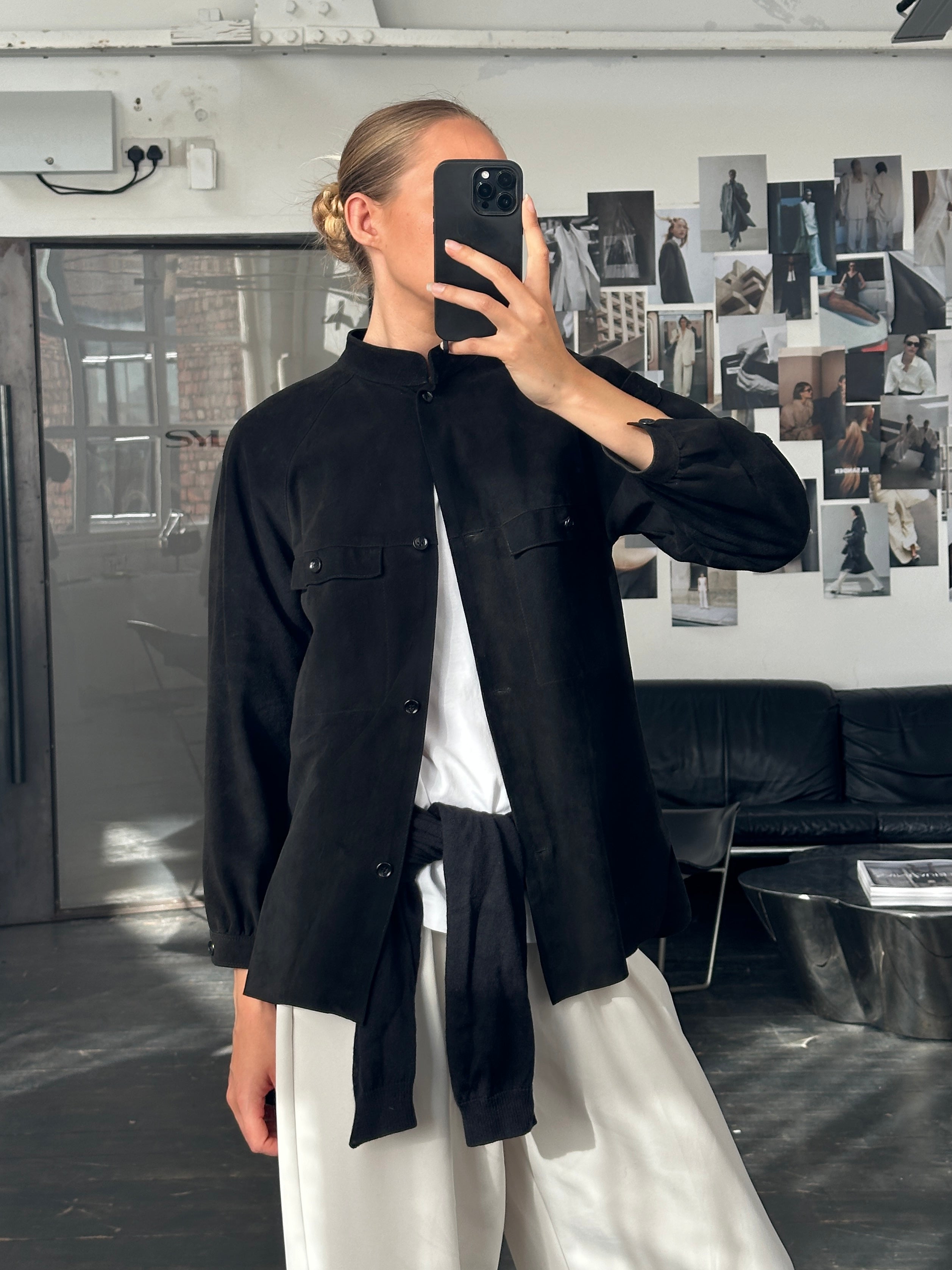 Gianni Versace x Beged-Or 1970s Suede Shirt - S - SYLK