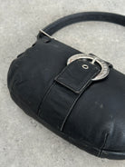 Emporio Armani 2000s Aged Leather Shoulder Bag - SYLK