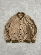 Vintage 1990s Suede Bomber Jacket - L - SYLK