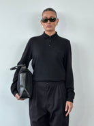 Hugo Boss Pure Wool Logo Polo Jumper - M/L - SYLK