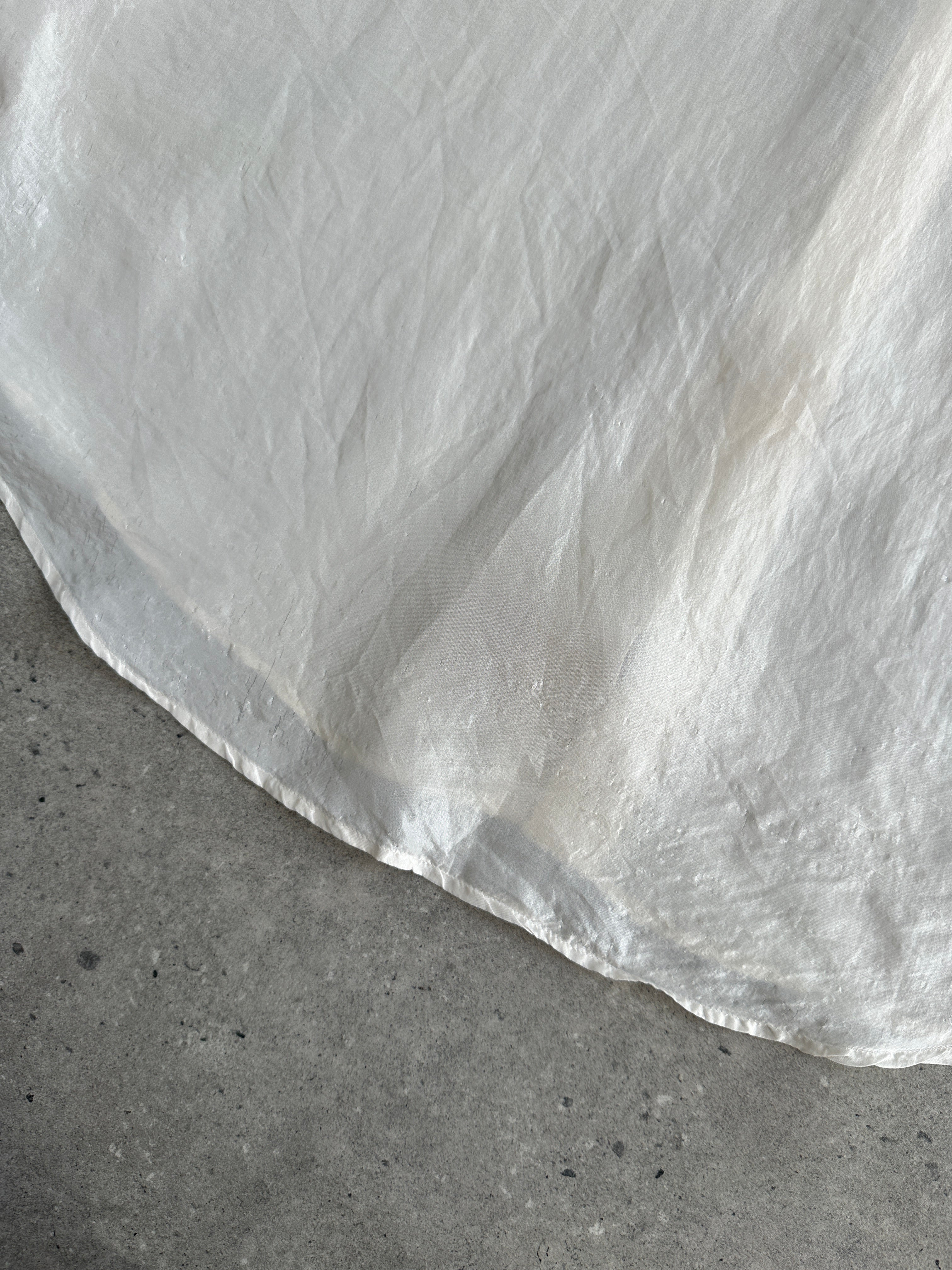 Vintage Pure Silk Short Sleeve Shirt - XL - SYLK