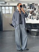 Yves Saint Laurent 1990s Cotton Logo Shirt - XL - SYLK