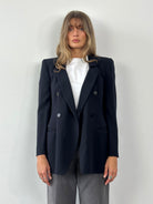 Giorgio Armani Black Label Pure Wool Fitted Blazer - S/M - SYLK