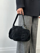 Armani Jeans Suede Ruched Shoulder Bag - SYLK