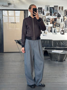 Versace Jeans 2000s Wool Herringbone Bomber Jacket - S/M - SYLK