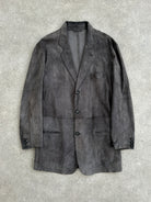 Giorgio Armani Black Label Pure Suede Blazer Jacket - L - SYLK
