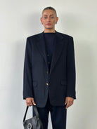 Pull x Loro Piana Brushed Wool Single Breasted Blazer - L - SYLK