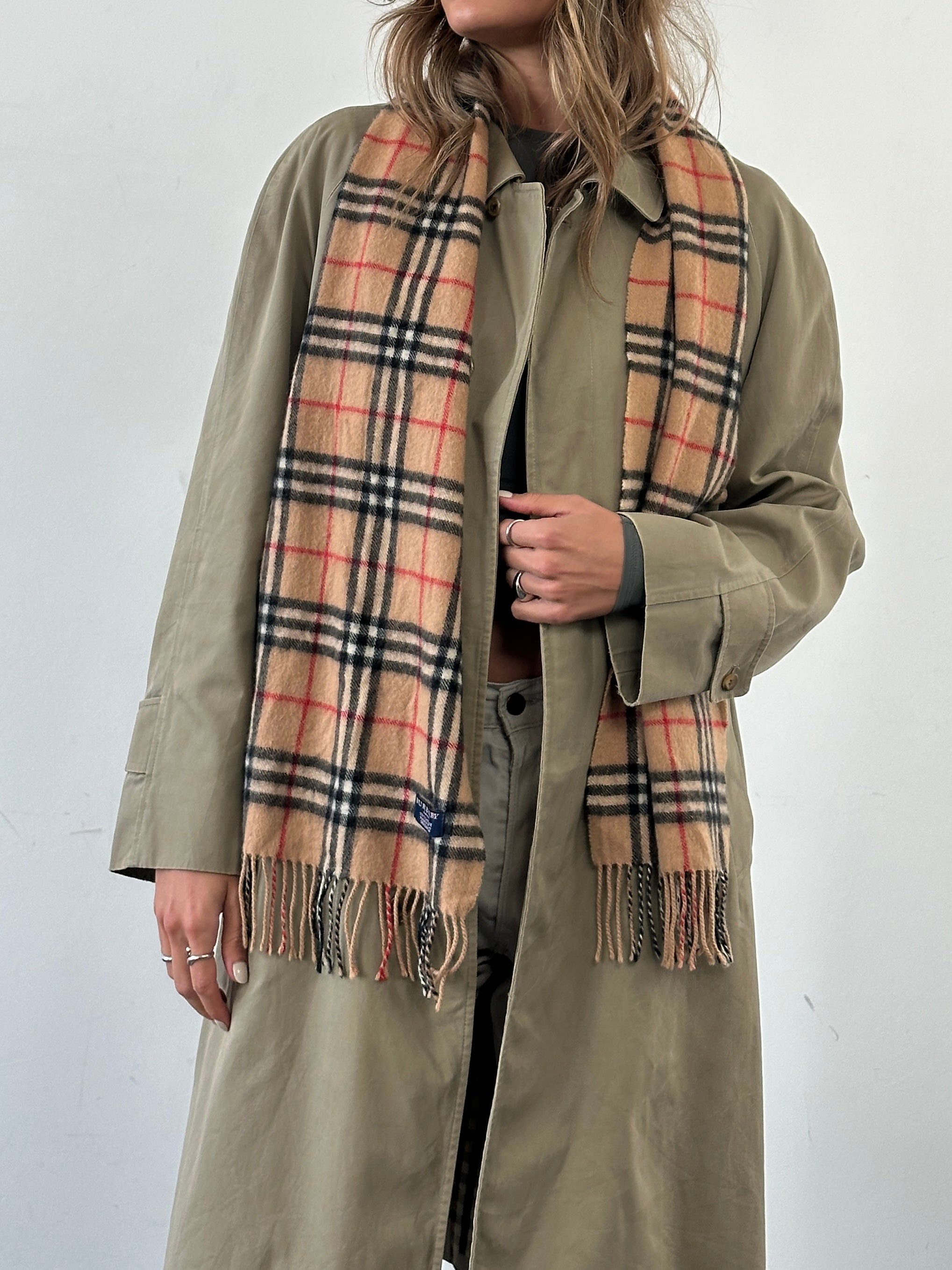 Burberry Pure Cashmere Nova Check Scarf - SYLK