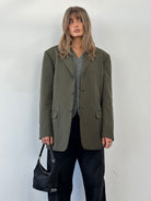 Prada Nylon Single Breasted Blazer - 44R/XL - SYLK