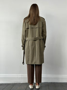 Aquascutum Pure Cotton Double Breasted Belted Trench Coat - XL - SYLK