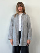 Calvin Klein Pure Cotton Stripe Logo Shirt - XL - SYLK
