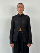 Dolce & Gabbana D&G Silk Sheer Print Shirt - S/M - SYLK