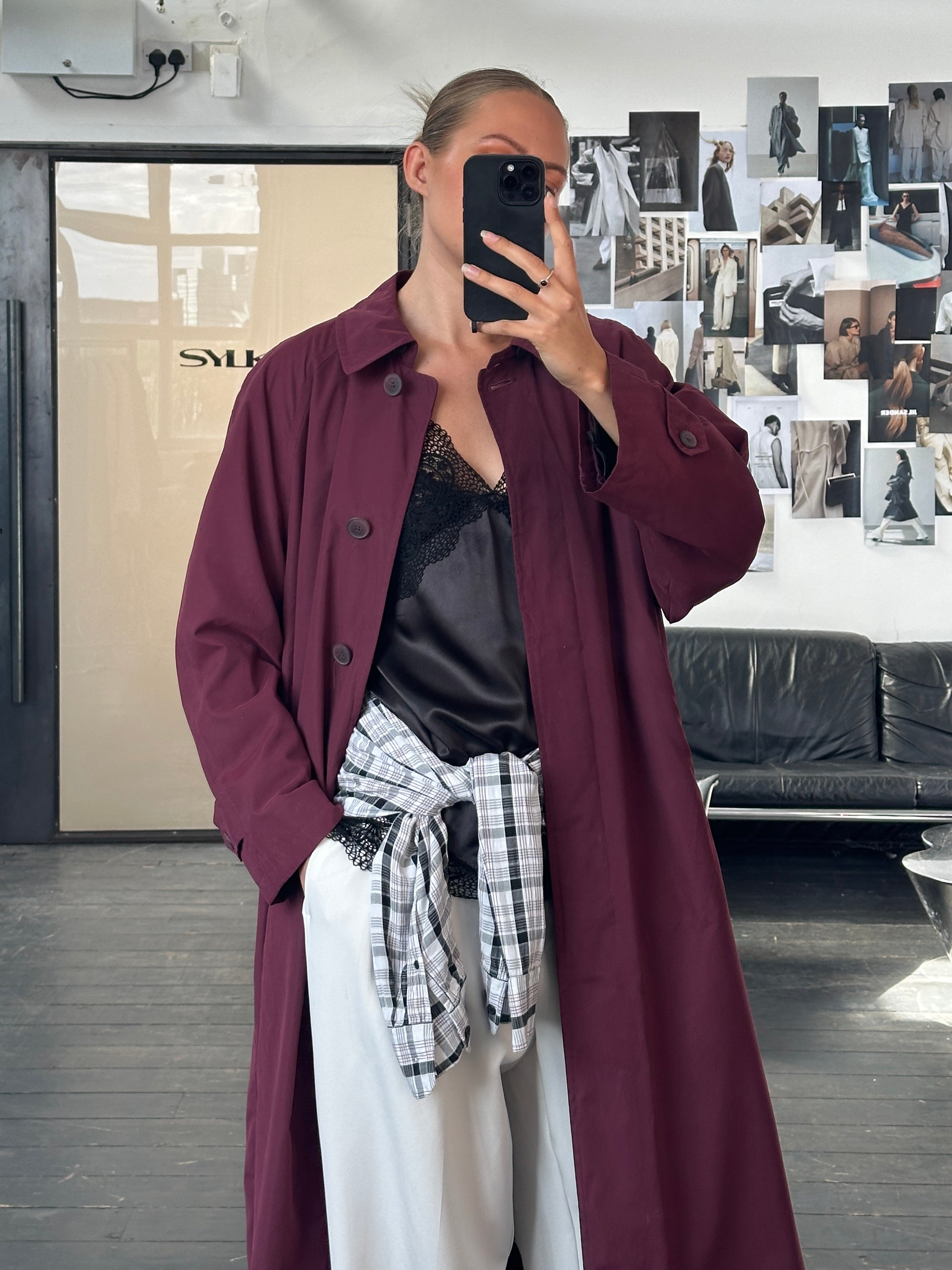 London Fog 2000s Concealed Placket Trench Coat - XL - SYLK