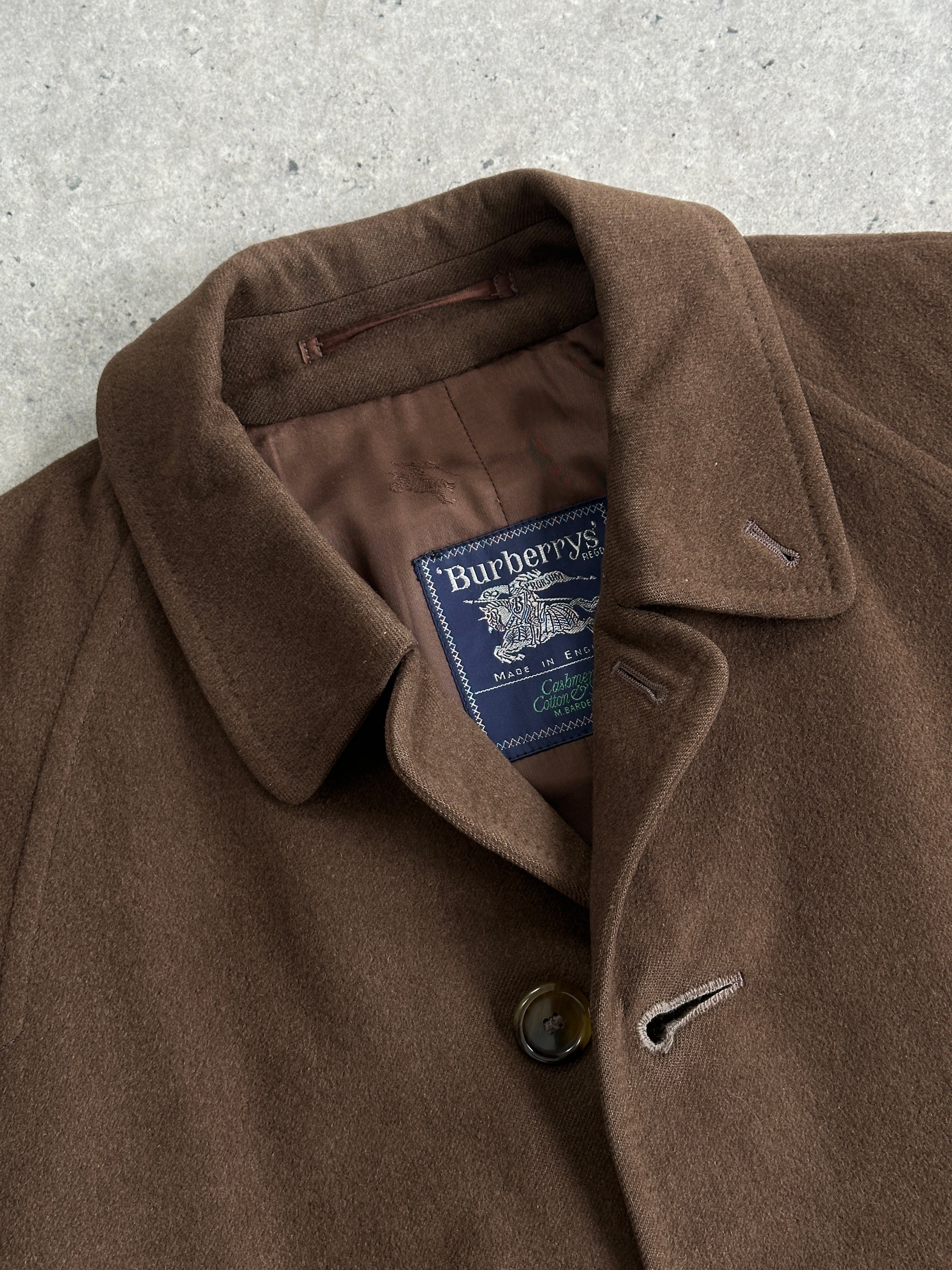 Burberry Pure Cashmere Single Breasted Coat - L/XL - SYLK