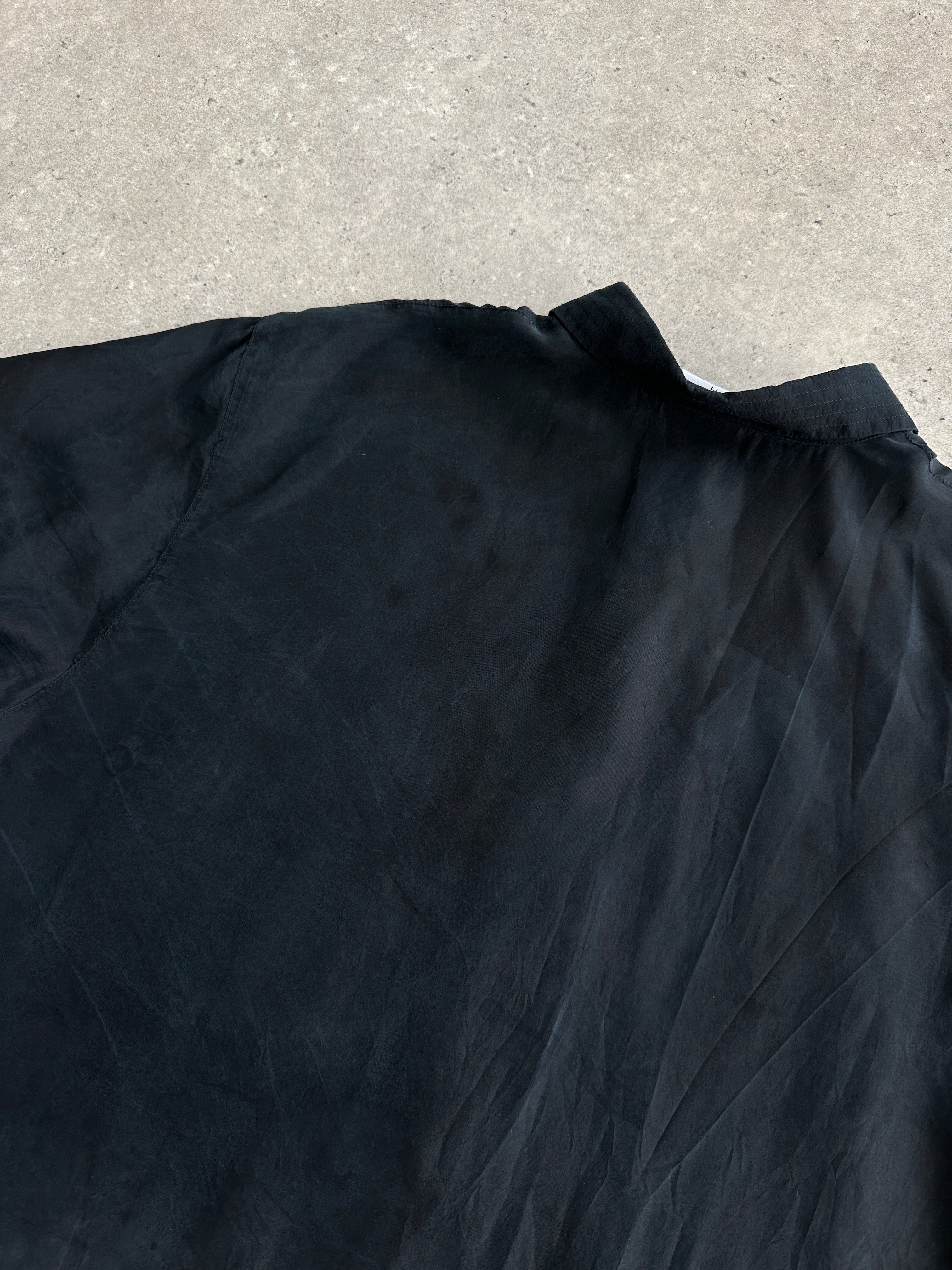 Vintage Pure Silk Short Sleeve Shirt - XL - SYLK