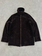 Kenneth Cole 90s Reversible Leather & Velvet Jacket - M - SYLK