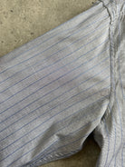 Gianni Versace Versus Bespoke Button Pinstripe Pure Cotton Shirt - L - SYLK