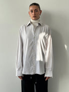 Yves Saint Laurent 00s Stripe Pure Cotton Logo Shirt - XL - SYLK