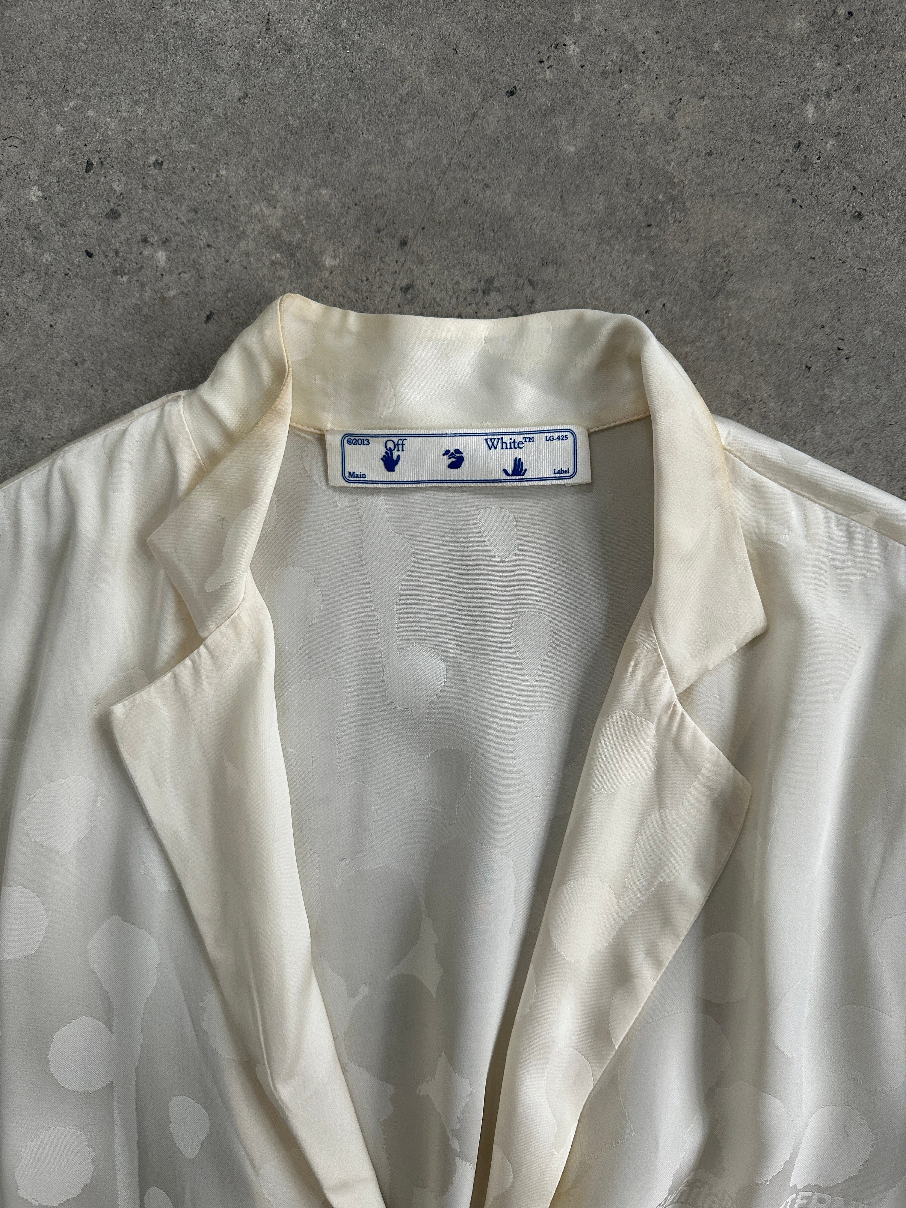 Off-White PATTERN Two Piece Cami & Shirt Dress Set - S/M - SYLK