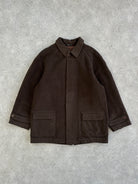 Valentino 80-90s Wool Concealed Placket Coat - XL - SYLK