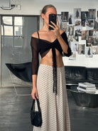 Italian Vintage 2000s Sheer Tie Cardigan - S - SYLK