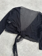 Italian Vintage 2000s Sheer Tie Cardigan - S - SYLK