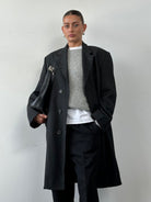 Burberry Pure Wool Twill Concealed Placket Coat - XXL - SYLK