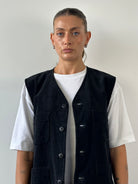 Italian Pure Cotton Corduroy Waistcoat - L - SYLK