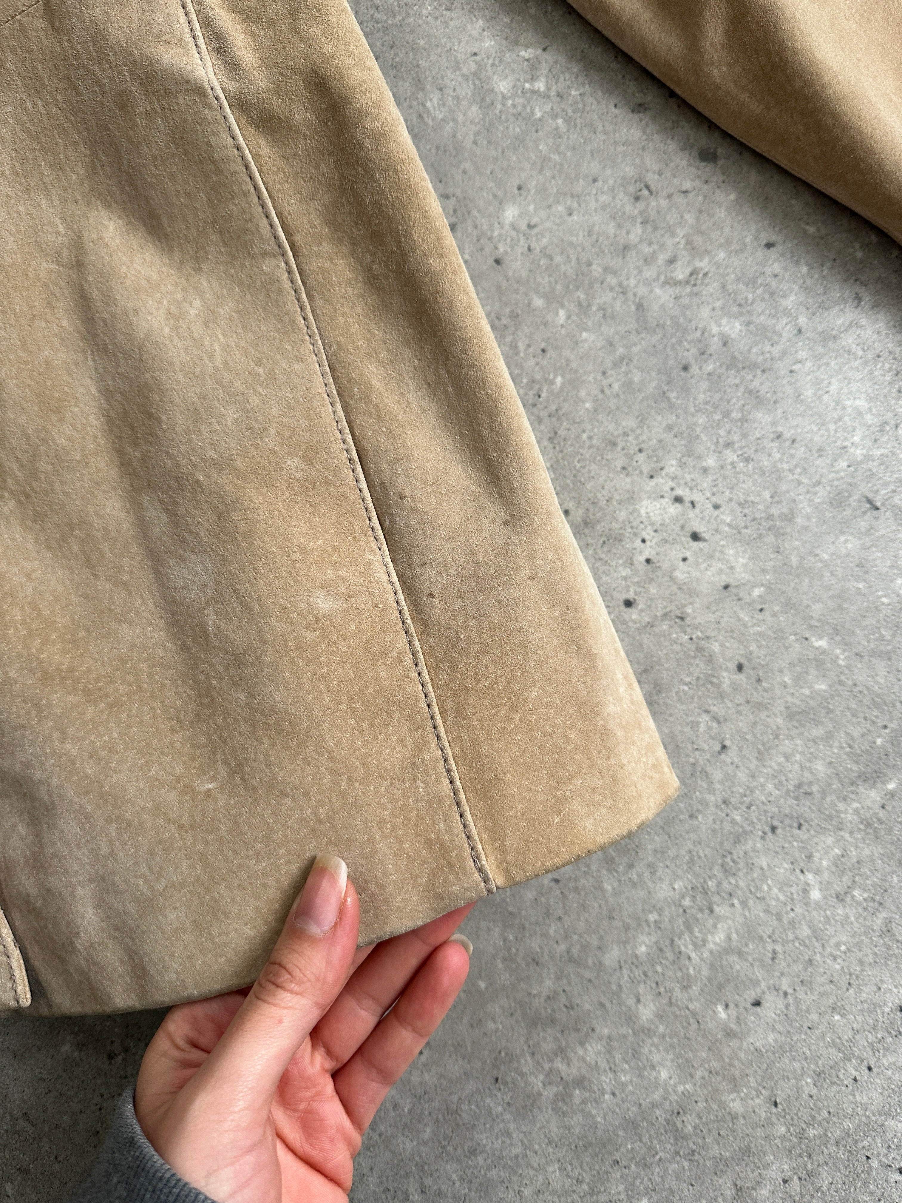 Vintage Suede Belted Jacket - M/L - SYLK