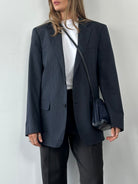 Hugo Boss Stripe Pure Wool Single Breasted Blazer - 40R/XL - SYLK