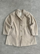 Max Mara Brushed Wool Cashmere Single Breasted Coat - M/L - SYLK