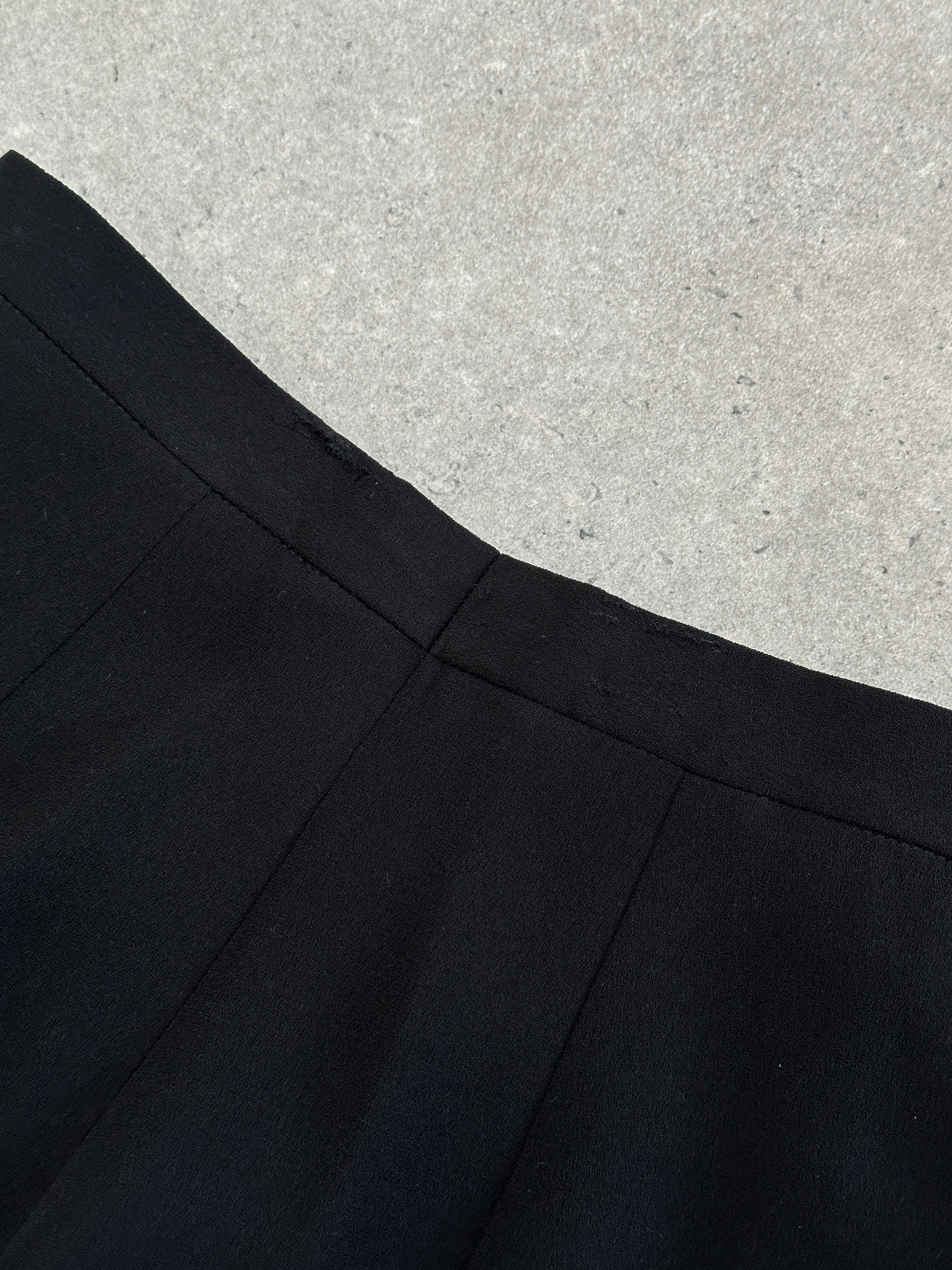 Italian Vintage Straight Leg High Waisted Trousers - W24 - SYLK