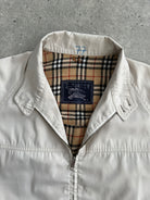 Burberry Nova Check Logo Bomber Jacket - L - SYLK