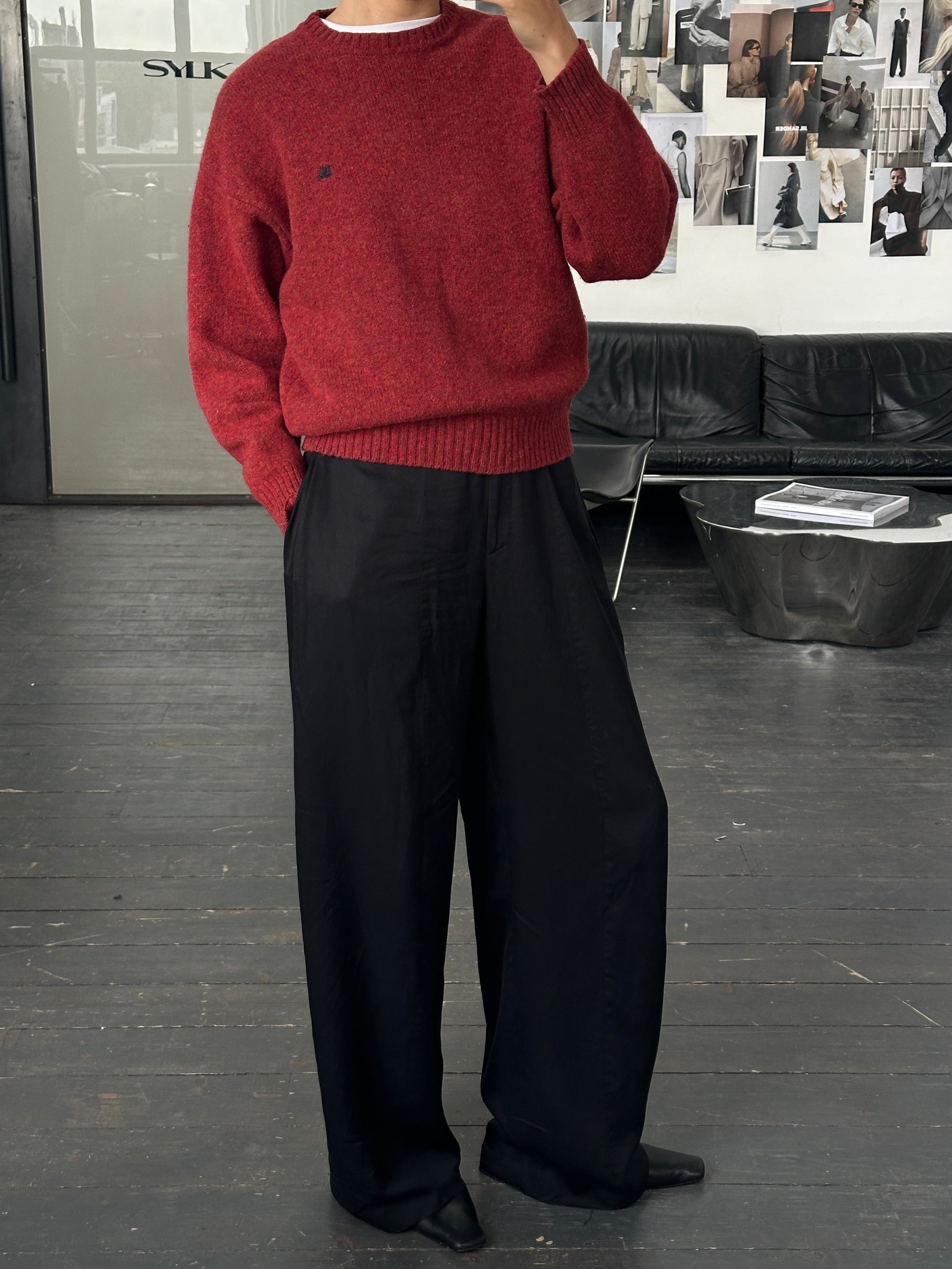 Burberry London 2000s Pure Wool Logo Knitted Jumper - M - SYLK