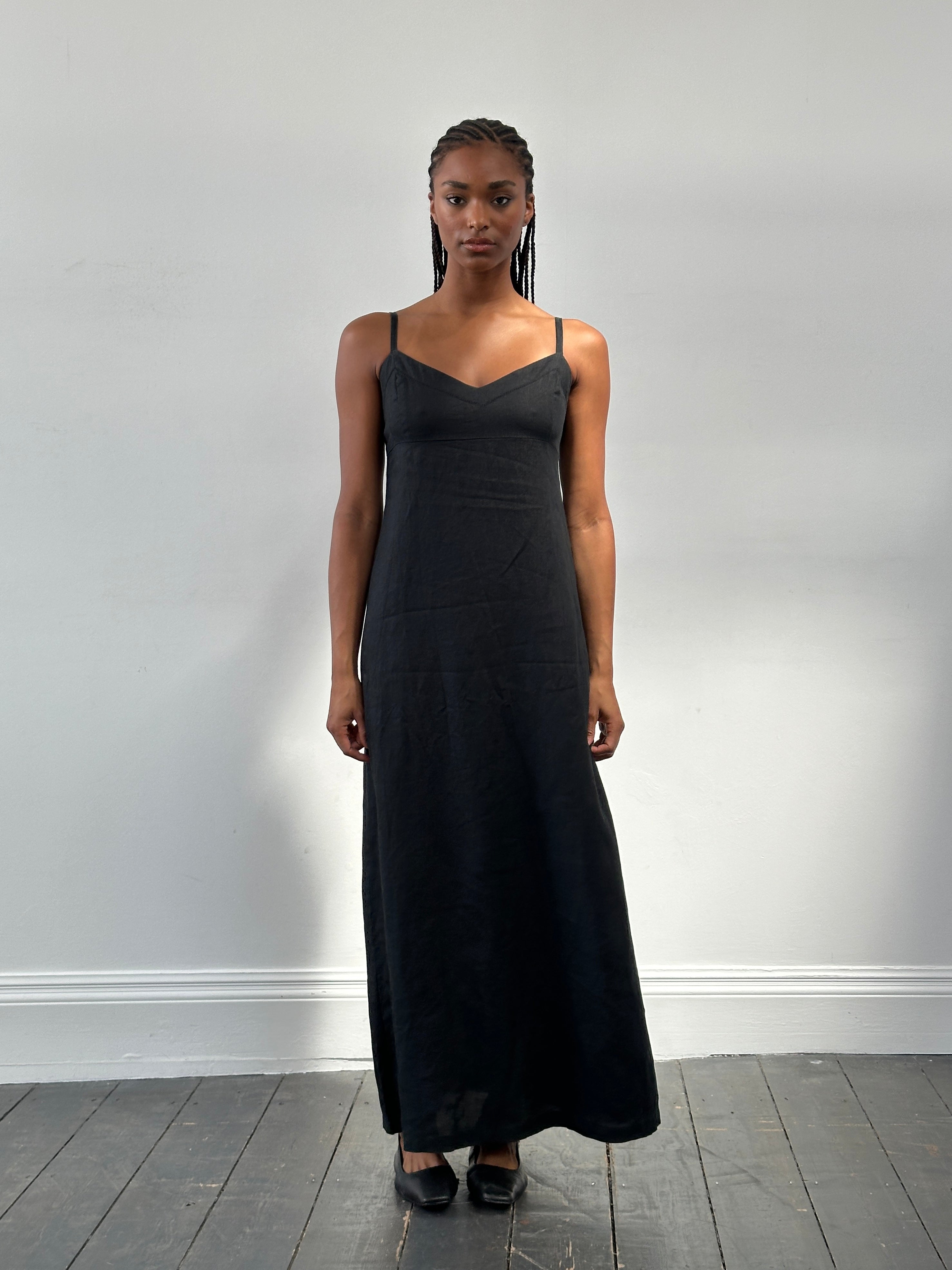 Armani Exchange Pure Linen Maxi Dress - S - SYLK