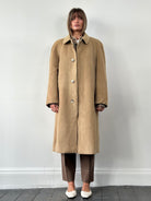 Christian Dior Fuzzy Wool Camel Hair Single Breasted Coat - XL/XXL - SYLK