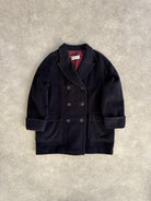 Marella Virgin Wool Cashmere Double Breasted Coat - L - SYLK