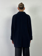 Marella Virgin Wool Cashmere Double Breasted Coat - L - SYLK